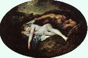 Jean-Antoine Watteau Jupiter and Antiope oil painting reproduction
